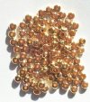 100 2x4mm Gold Plated Metal Rondelle Beads